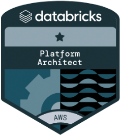 AWS Databricks Platform Architect badge.